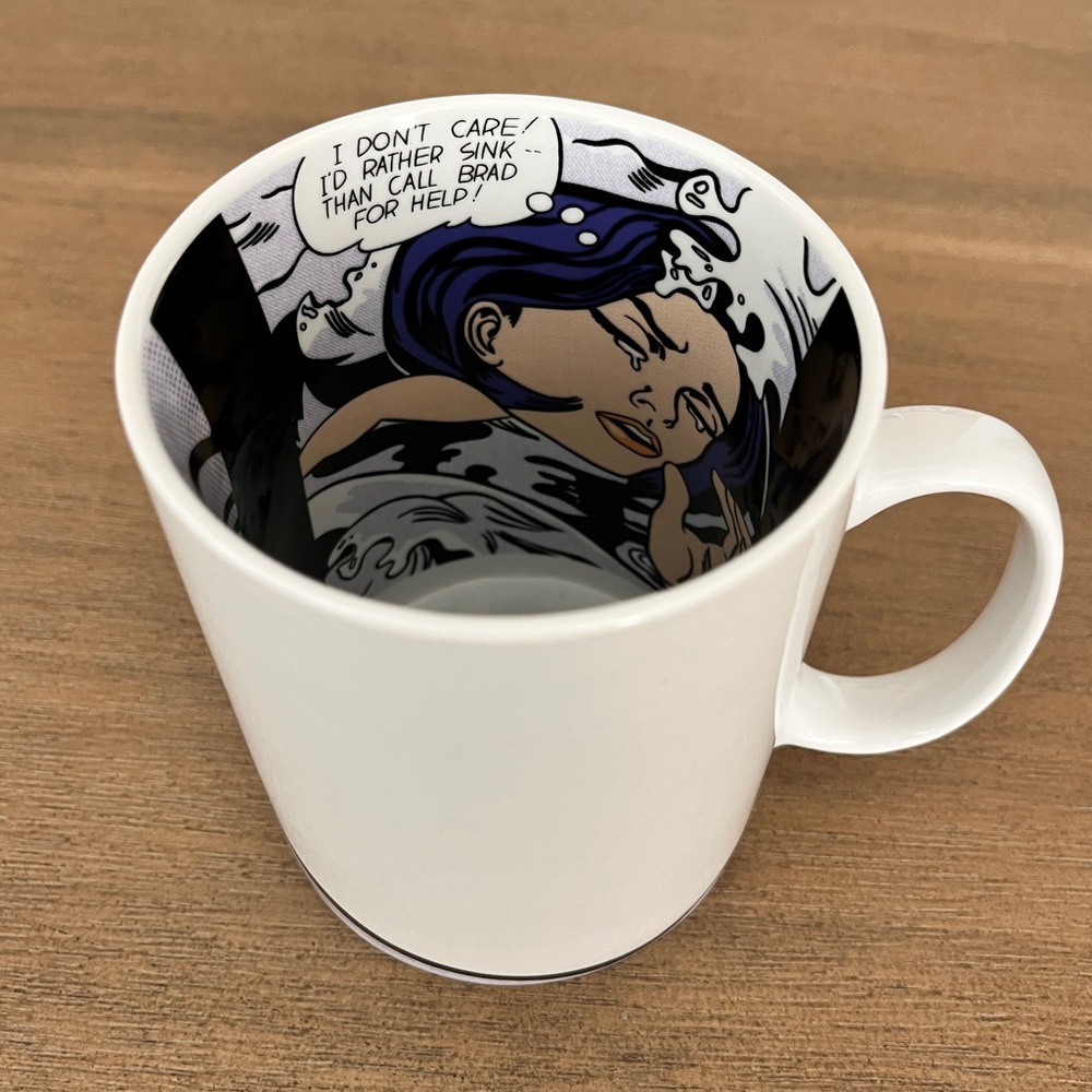 Roy Lichtenstein "Drowning girl" mug MoMA, 16 oz